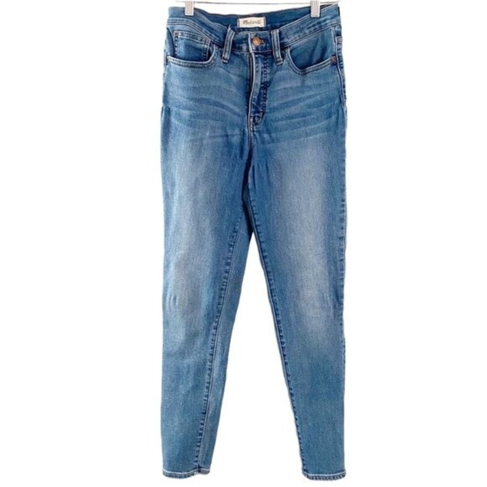 Madewell Blue Medium Wash 10" Roadtripper Skinny Jeans 27